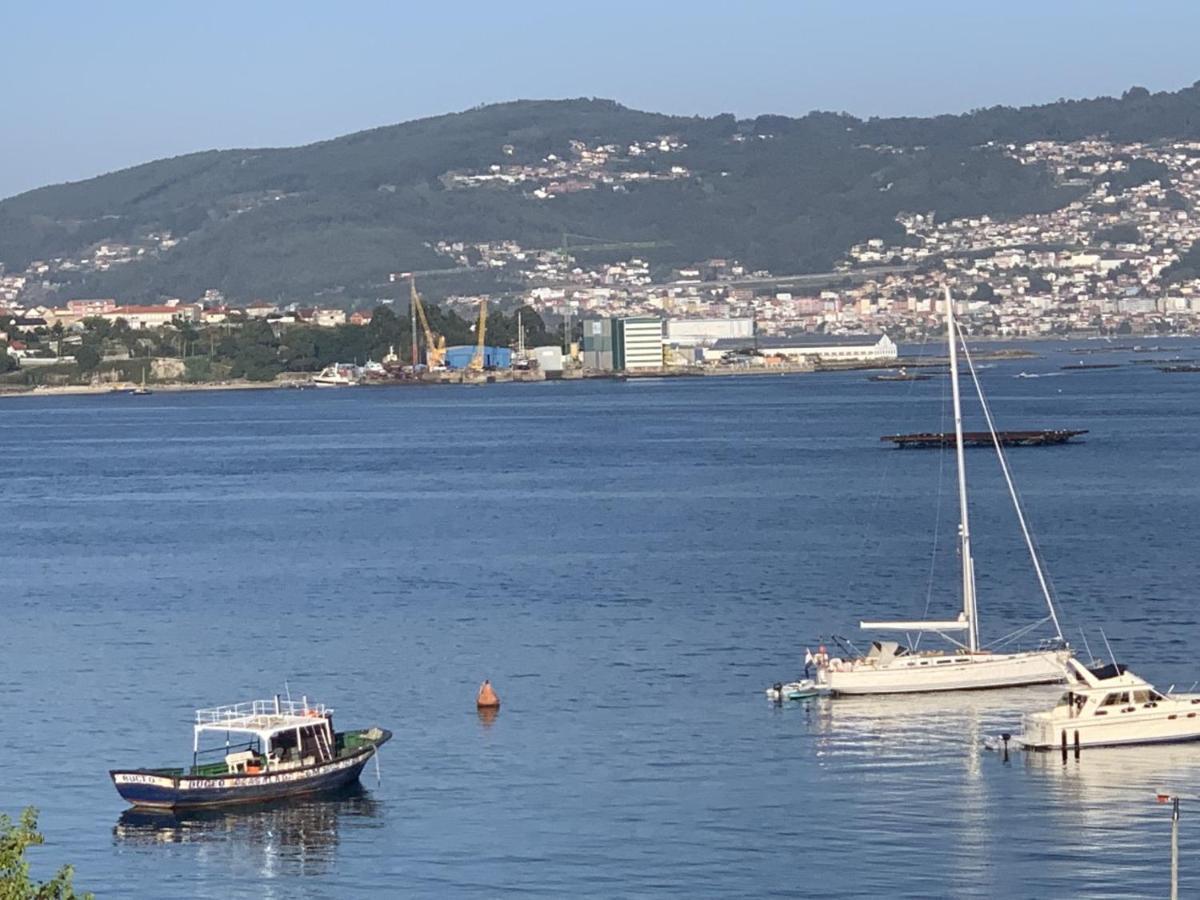 El Mirador Ria De Vigo, Apartamento Frente Al Mar, Centrico Moaña Exterior foto